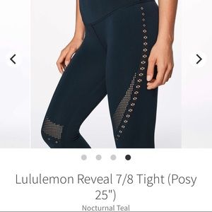 Lululemon Reveal tights sz 8